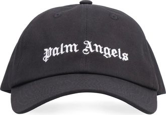 Palm Angels Accessoires, Heren, Zwart, ONE Size, Polyester, Classic Logo Cap