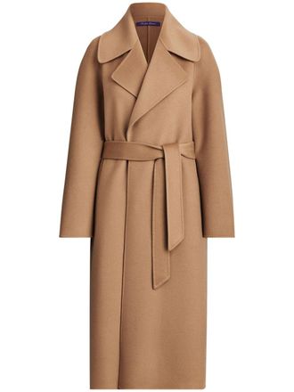 Ralph Lauren Collection Leonarda cashmere wrap coat - Brown