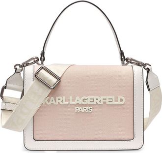 Karl Lagerfeld Simone Canvas Satchel in Pink/canvas at Nordstrom