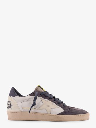 Golden Goose Sneakers Ballstar in pelle e suede con logo laterale - GOLDEN GOOSE DELUXE BRAND - gender_Man