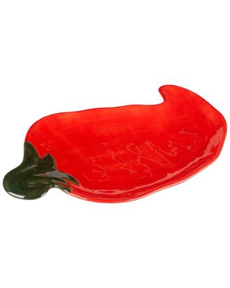 Certified International Chili Pepper 3D Platter