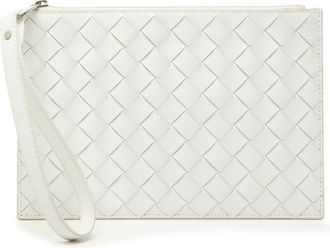 Bottega Veneta Pre-owned Bottega Veneta Leather Intrecciato Clutch Ladies XSLNR35LR9S3WH3U