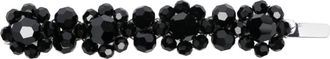 Simone Rocha crystal embellished hair pin - women - Brass/glass - One Size - Black