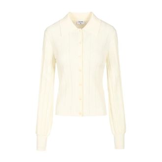 Filippa K Braid Knit Cardigan - female - Filippa K - Cardigans - White - M - Knitwear