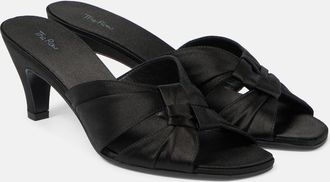 The Row Soft Knot 65 satin mules