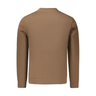 Napapijri Logo-Embroidered Cotton Sweatshirt - Brown