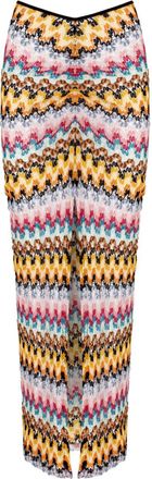 Missoni Copricostume con motivo a zigzag - Giallo