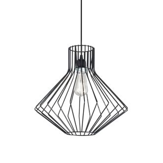 Netlighting Ampolla 1 Light Wire Ceiling Pendant Black E27