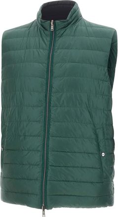 Herno Omkeerbaar Nylon Gilet - Heren - Bodywarmers - Groen - XL - Nylon - Jassen