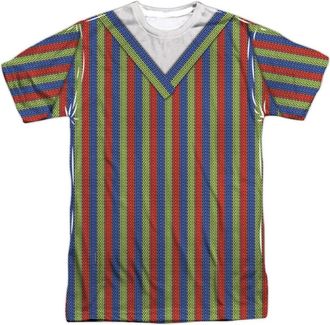 Gildan Sesame Street Bert Costume Short Sleeve Adult Poly Crew T-Shirt