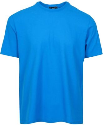 Herno Katoenen T-shirt met ronde hals - Heren - T-shirts - Blauw - 2XL - Katoen - Tops