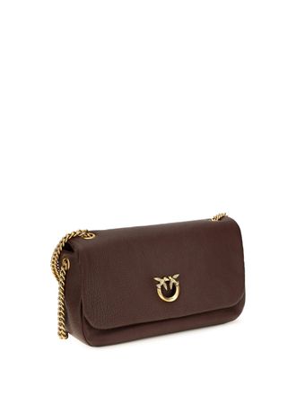 Pinko Love Birds Shoulder Bag - Brown
