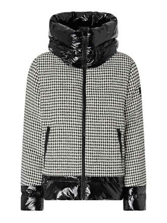Pinko Tweed Down Jacket With Detachable Sleeves