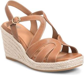S&ouml;fft Norma Slingback Espadrille Platform Wedge Sandal at Nordstrom, Size 8.5