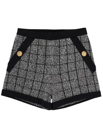 Balmain Cotton Tweed Shorts