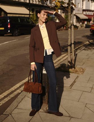 Nobody's Child Dark Blue High Rise Mayfair Bootcut Jeans