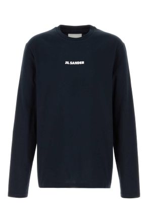 Jil Sander Midnight Blue Cotton T Shirt