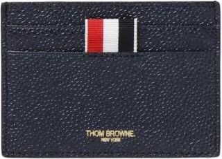 Thom Browne Wallets & Cardholders, male, Blue, ONE SIZE, Blue Leather Card Holder