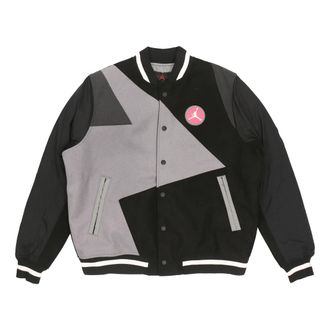 Air Jordan Mens Air Jordan Sport Dna Splicing Casual Sports Baseball Padded Clothes Black CK9351-011