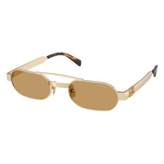 Miu Miu Sunglasses, female, Yellow, Size: 52 MM MU B52S Sunglasses