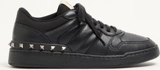 Valentino Garavani Sneaker Freedots In Capretto E Vitello Nappato Con Dettaglio Borchie Uomo NERO 40.5