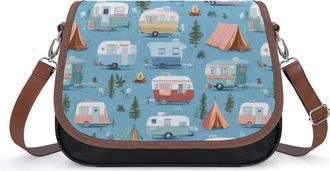 Generic Airstream Camping Fashion Womens Crossbody Bags Novelty Handbag Shoulder Bag Purse
