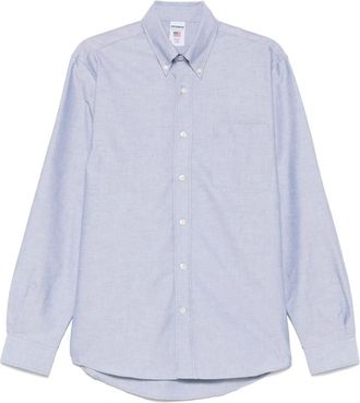 Sebago Whaleback Oxford Katoenen Overhemd - Heren - Casual Overhemden - Blauw - XL - Katoen - Overhemden