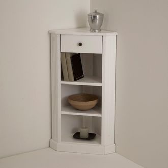 La Redoute Interieurs Hoekkast in gelakt wit, Authentic Style