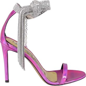Alexandre Vauthier High Heel Sandalen - Dames - Sandalen met hakken - Paars - 40 EU - Leer - Schoenen