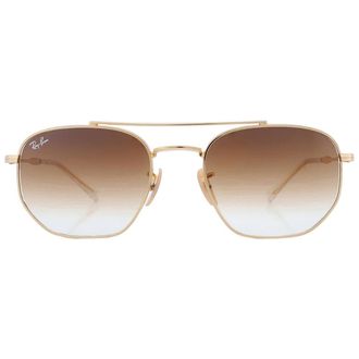 Ray-Ban Brown Gradient Irregular Unisex Sunglasses RB3707 001/51 54