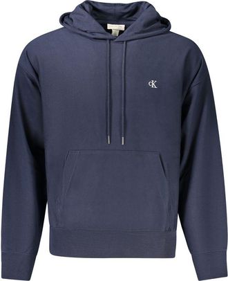 Calvin Klein Blue Cotton Mens Mens Hoodie