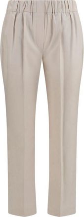 Brunello Cucinelli Beige Cotton Casual Womens Pants