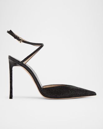 Tom Ford Selen 105MM Embellished Leather Pumps