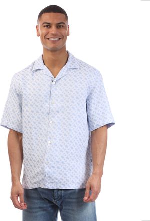 HUGO BOSS Mens C-Lars-252 Shirt in Blue - Size X-Large