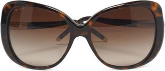 Bulgari Occhiali da sole con cristalli - Marrone