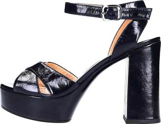 Unisa Schoenen, Dames, Blauw, 40 EU, Leer, Verni High Heel Sandaal