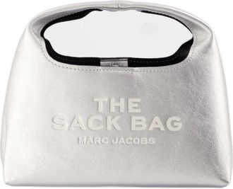 Marc Jacobs Metallic Leren Mini Shopper - Dames - Handtassen - Grijs - ONE Size - Leer - Tassen