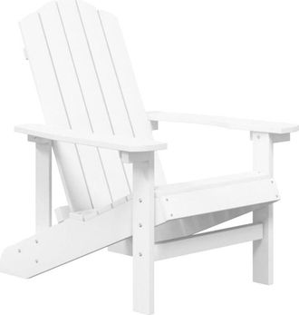 vidaXL Garden Adirondack Chair HDPE White vidaXL