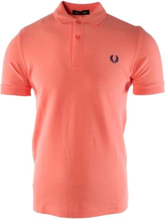 Fred Perry Oranje Katoenen Poloshirt - Heren - Polos - Oranje - S - Katoen - Tops