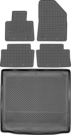 OEM Juego De Alfombrillas De Goma Para Citro&euml;n C5 Ii Estate (2008-2017) + Alfombrilla Para El Maletero