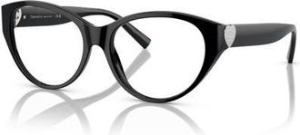Tiffany & Co. 53mm Phantos optical glasses in Black at Nordstrom