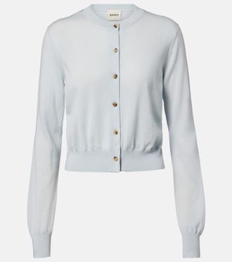 Khaite Tansy cropped wool and cashmere cardigan