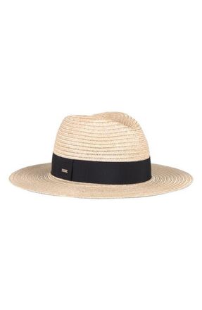 Eugenia Kim Courtney Packable Straw Fedora in Natural at Nordstrom