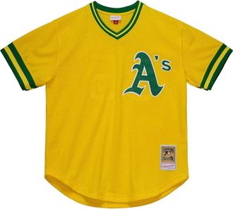 Mitchell & Ness T-shirt MLB Athletics 1984 Rickey Henderson - Giallo