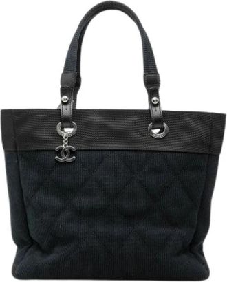 Chanel Pre-owned Vintage Tote Bag - Dames - Vintage Shopper - Blauw - ONE Size - Vintage