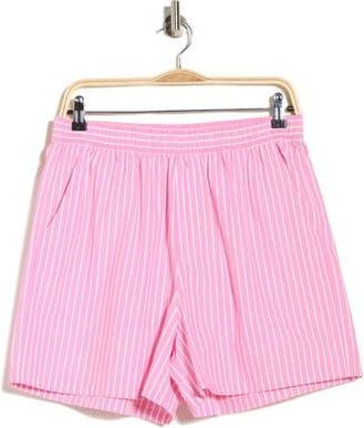 C&C California Stripe Cotton Poplin Boxer Shorts in Pink /White Stripe at Nordstrom Rack, Size X-Large