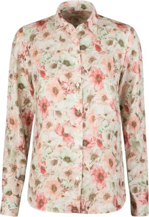 Stenstr&ouml;ms Bloemen Linnen Shirt - Dames - Overhemden - Veelkleurig - XS - Linnen - Overhemden
