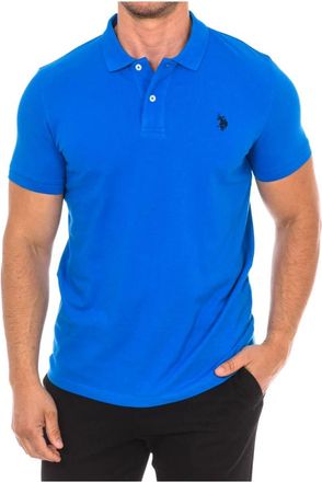 U.S.Polo Association Polo met korte mouwen - Heren - Polos - Blauw - M - Katoen - Tops