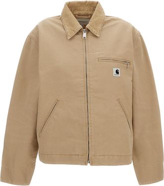 Carhartt Work in Progress Dearborn Cotton Canvas Jacket with Zip Closure