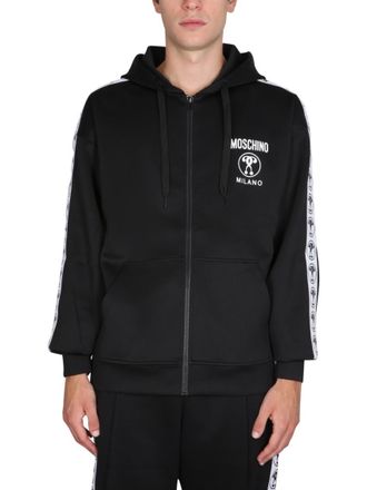 Moschino Black Regular Logo Hoodie